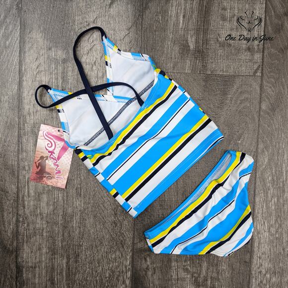 Kanu Surf Striped Candy Tankini Swimsuit Size 4T - Picture 4 of 4